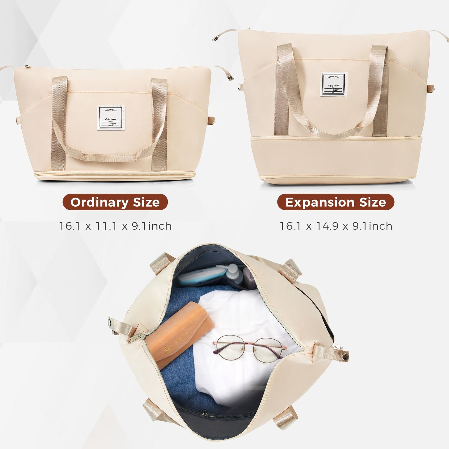 Durable 4-Piece Suitcase Set – USB Charging, Cup Holder & Travel Bag