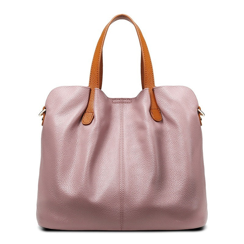 Minimalist Soft Leather Tote Bag