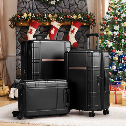 FCH Hard Shell Luggage Set – 20/24/28” Travel Suitcase Combo