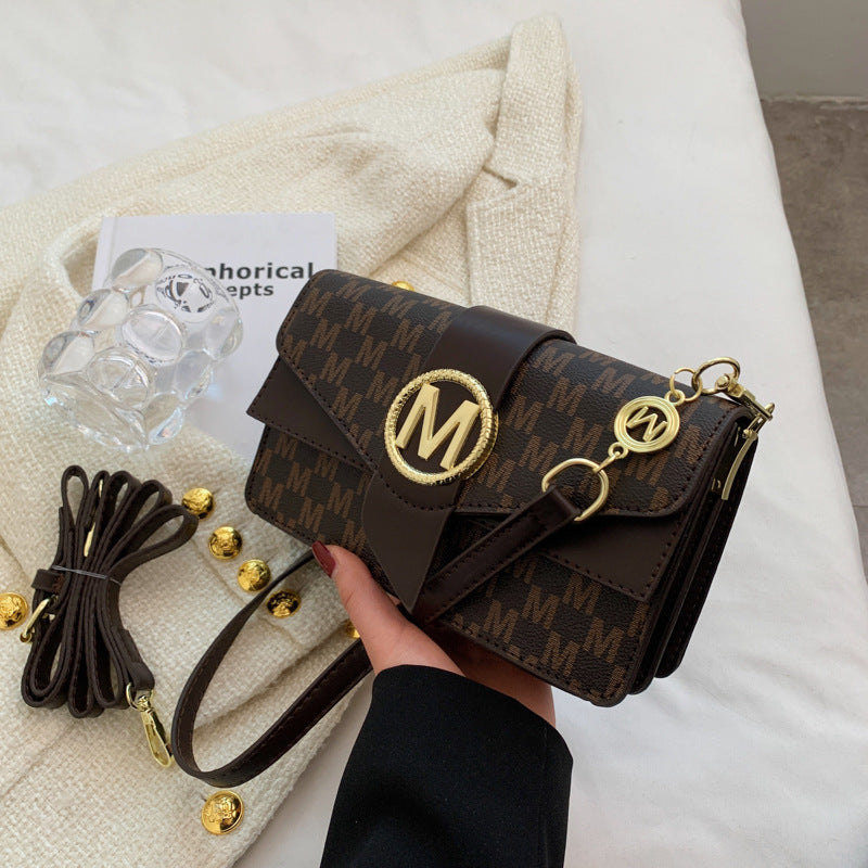 Printed Letter Shoulder Bag