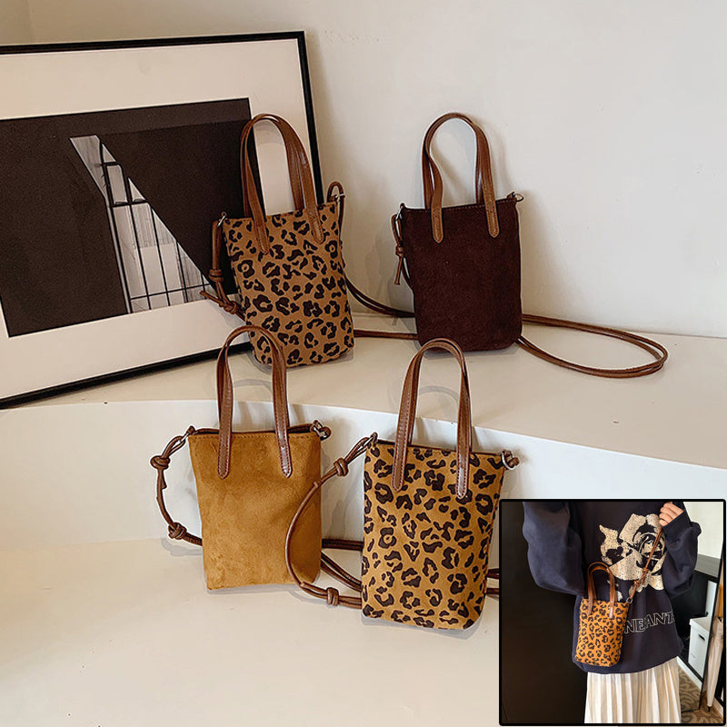 Women’s Retro Leopard Print Crossbody Bag