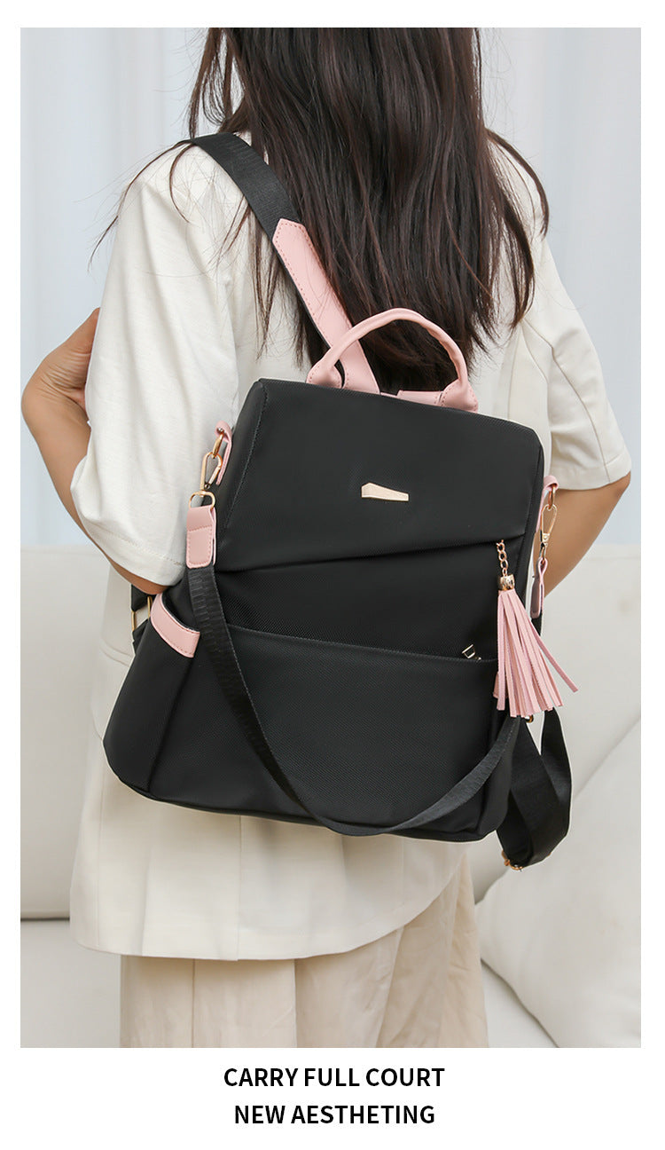 Girls’ Casual Oxford Backpack – School & Travel Shoulder Bag