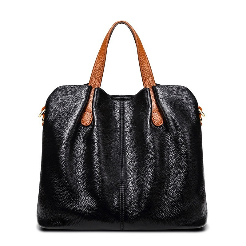 Minimalist Soft Leather Tote Bag