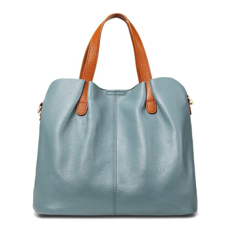 Minimalist Soft Leather Tote Bag