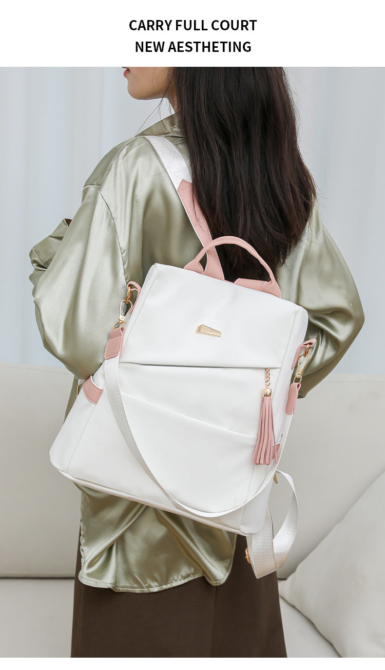 Girls’ Casual Oxford Backpack – School & Travel Shoulder Bag
