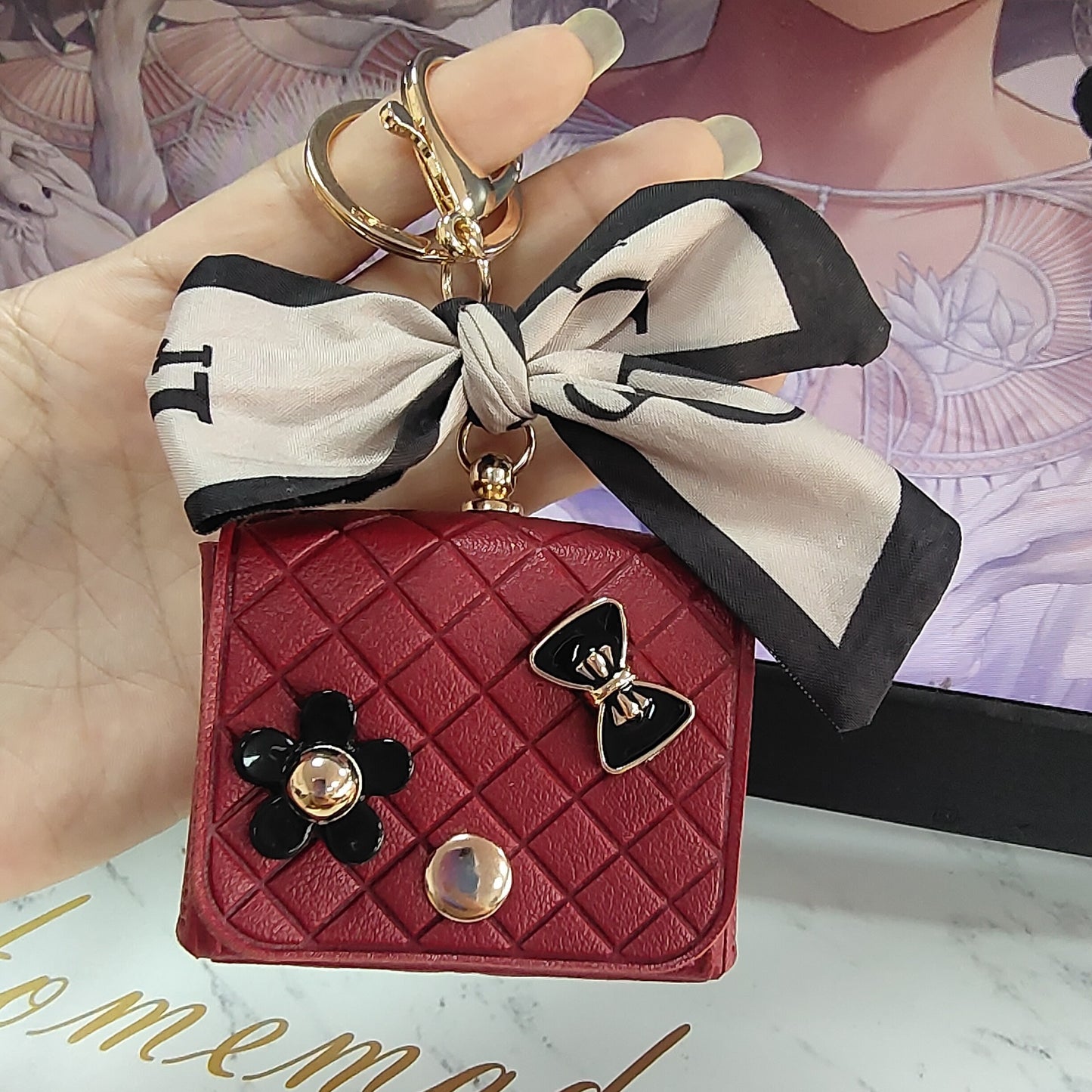 Silk Scarf Earphone Bag